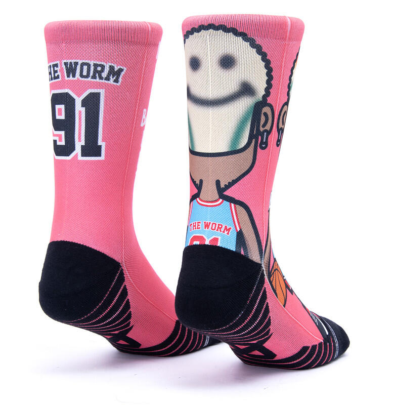 Calzini Stampati Scrimmage unisex basket The Worm Pink Taglia M (39-44) 2/2