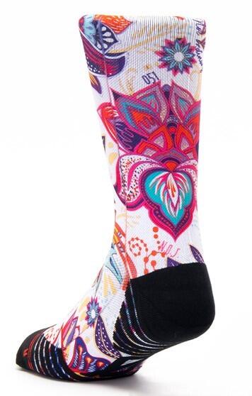 Calzini unisex Scrimmage Everyday Paisley White L (44-48) 2/3