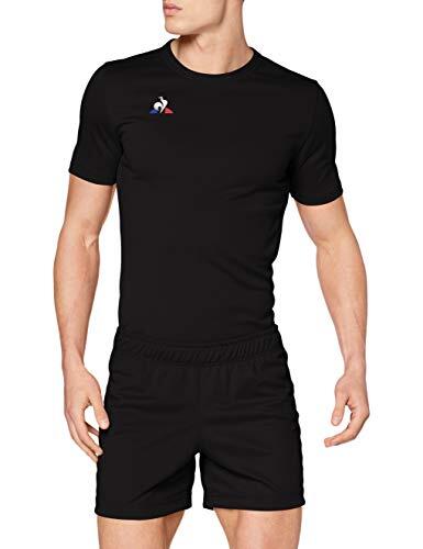 ZILCO Le Coq Sportif N°1 Pantaloni Corti da Allenamento Rugby Uomo - Nero, Taglia L