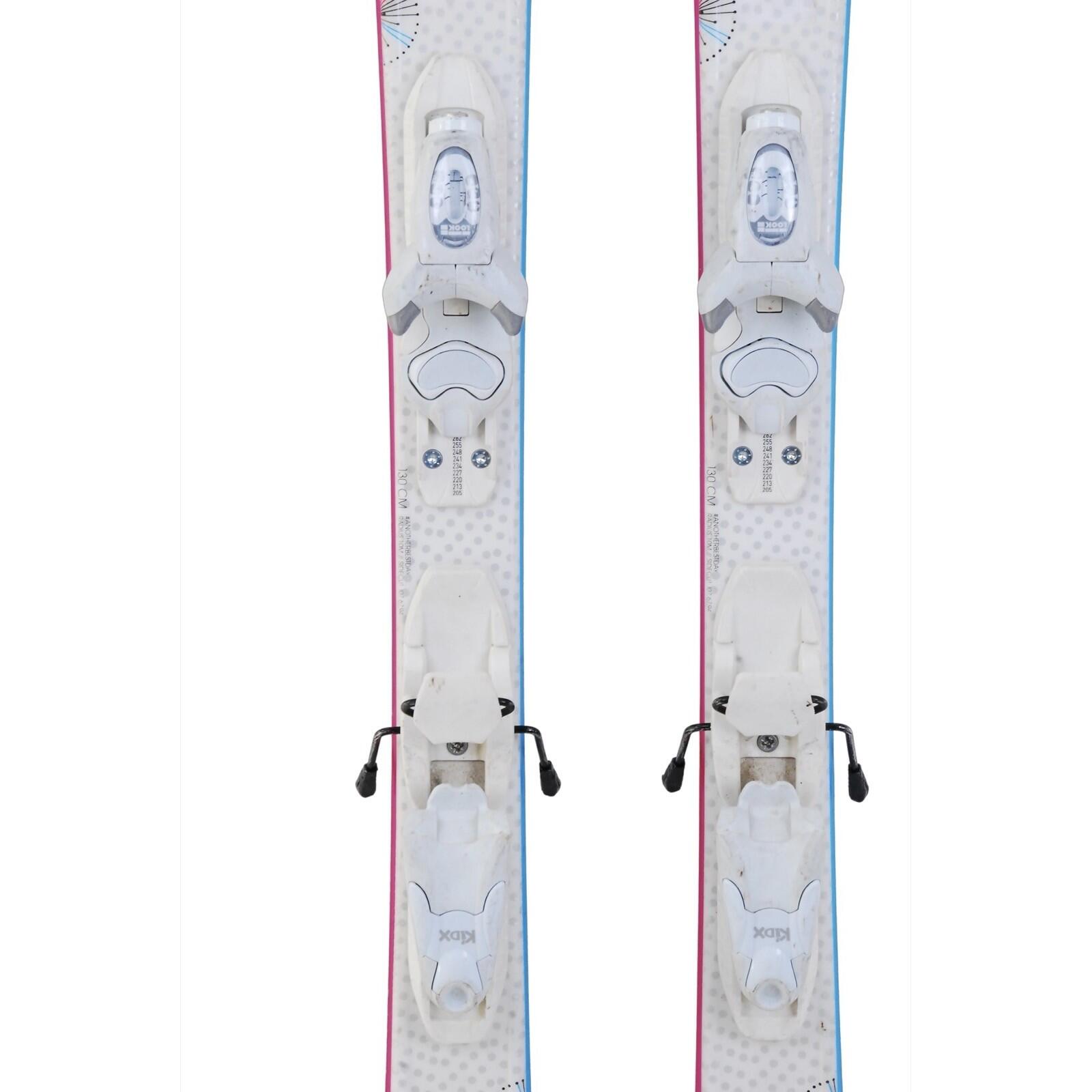 TWEEDEHANDS - Gebruikte Junior Ski Rossignol Fun Girl + Bindingen - GOEDE 3/4