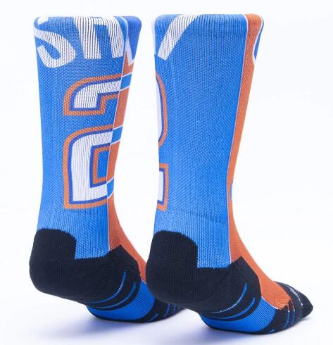 Calzini unisex Scrimmage basket Jersey Shai Orange-Sky blue Taglia M (39-44) 2/2