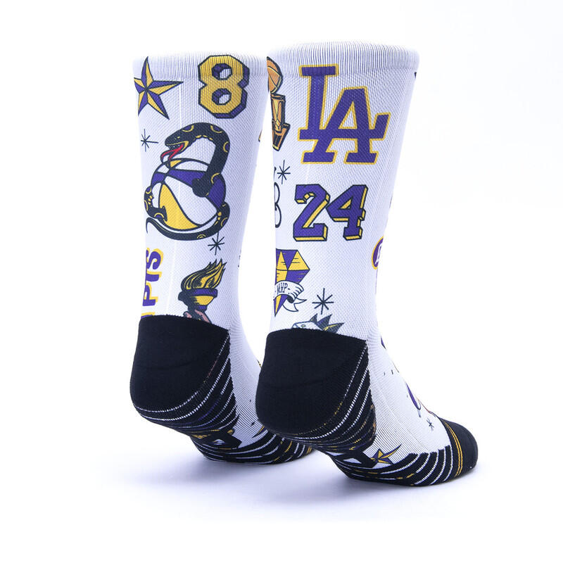 Calzini Scrimmage unisex basket Mamba White Taglia S (35-39) 2/2