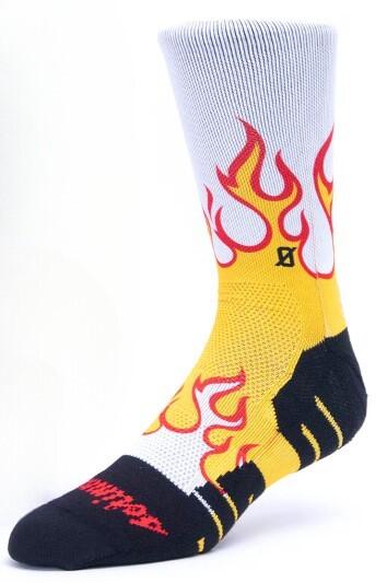 Calzini unisex Scrimmage Everyday Flame White L (44-48) 3/3