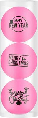 Legend golfballen gift set merry christmas-happy newyear roze