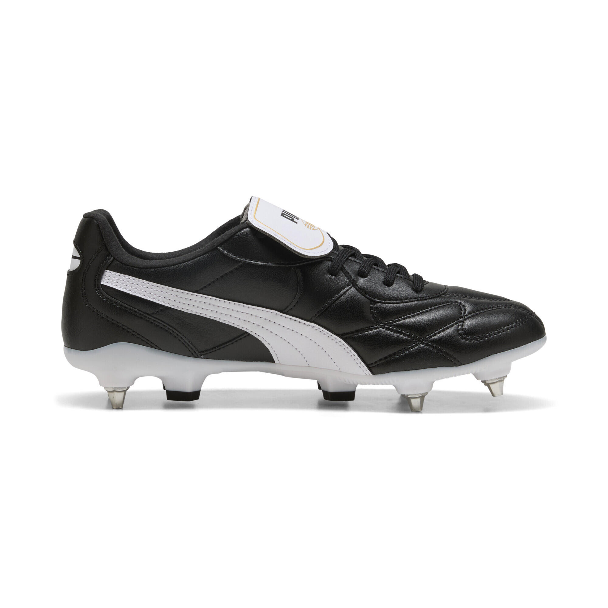 Ghete fotbal adulți talpă cu crampoane metalice King Top Mxsg, negru PUMA 5/7