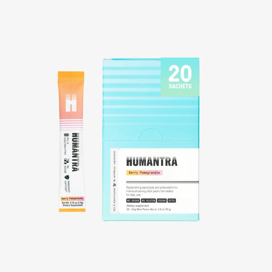 HUMANTRA HUMANTRA Hydration Sachets Essential Minerals & All 6 Electrolytes | Pomegranate