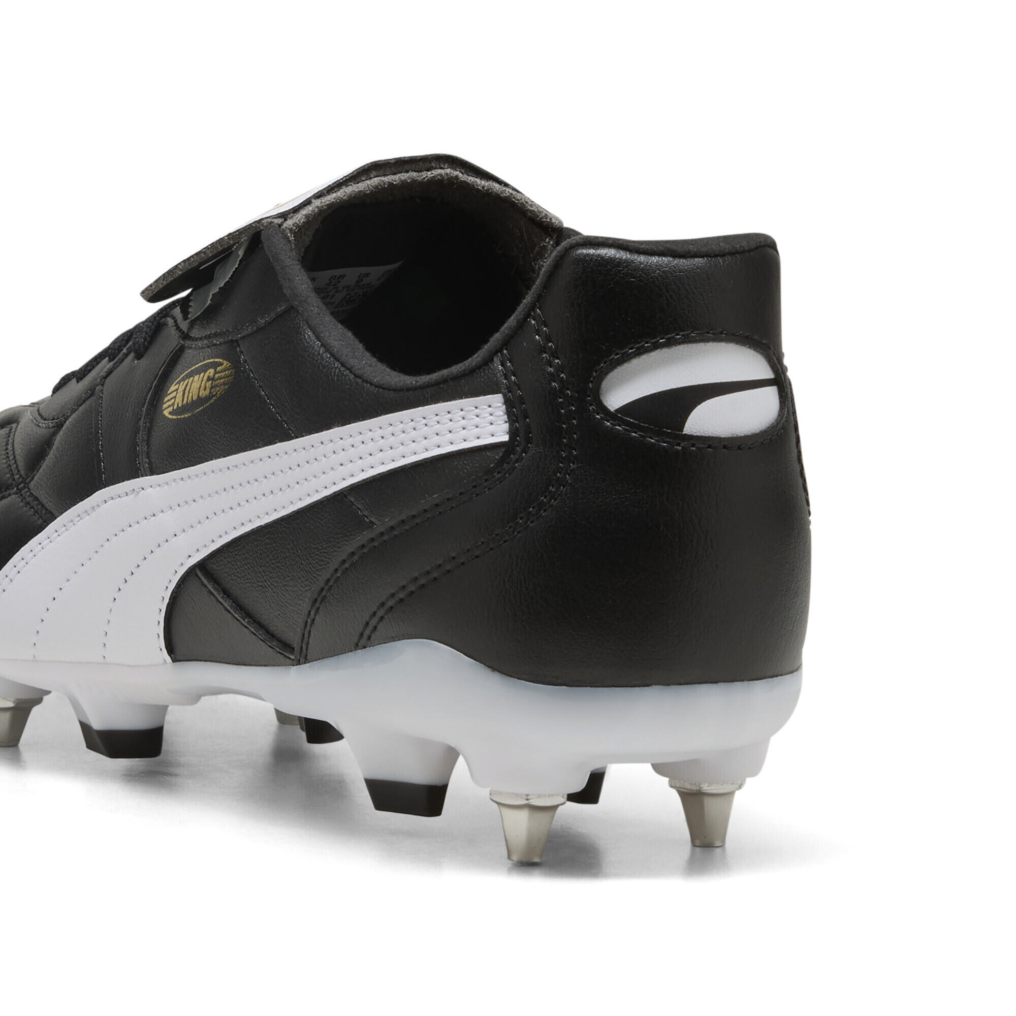 Ghete fotbal adulți talpă cu crampoane metalice King Top Mxsg, negru PUMA 2/7