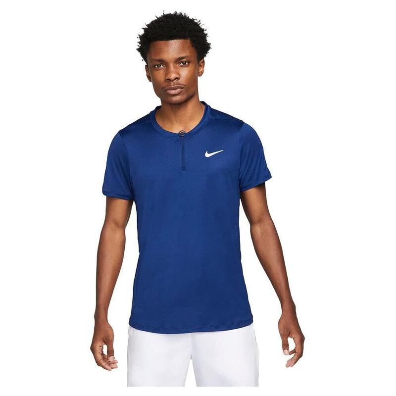 Polo à Manches Courtes Nike Court Dri-Fit Advantage Bleu Royal