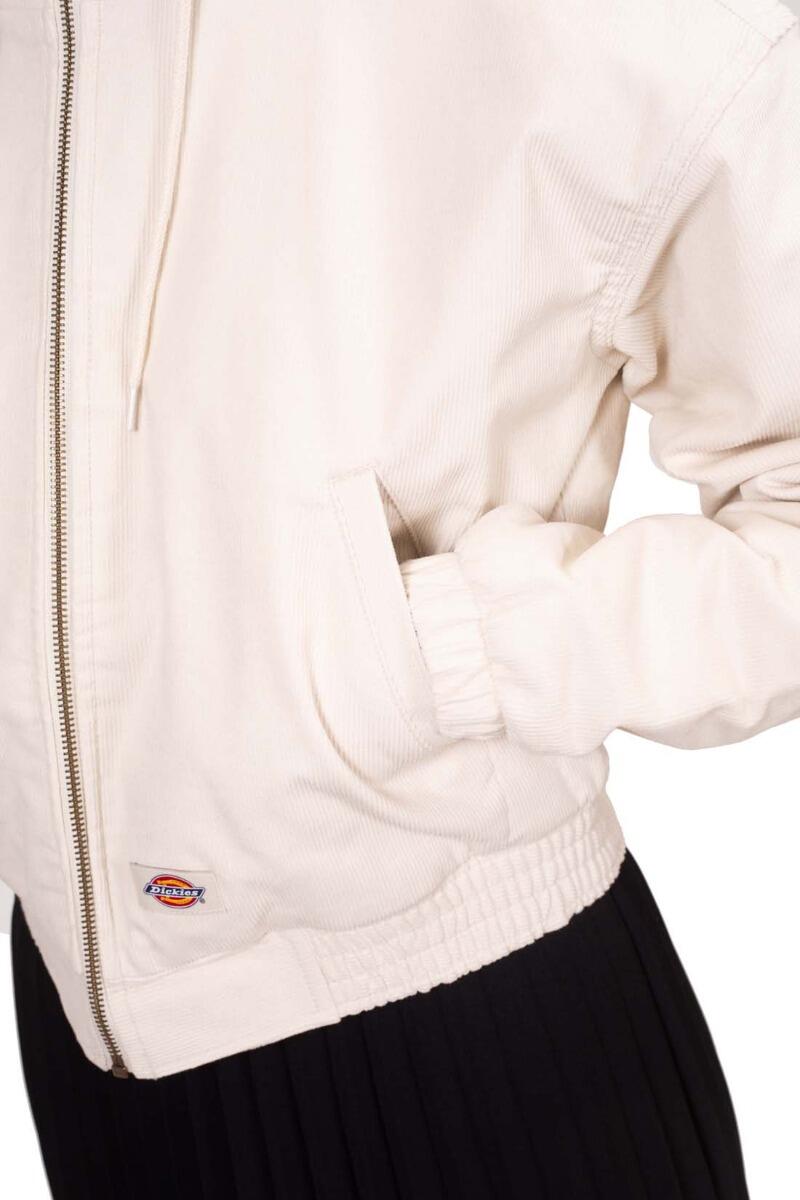 Giacca donna crop in velluto con cappuccio 4/5