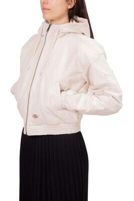 Giacca donna crop in velluto con cappuccio