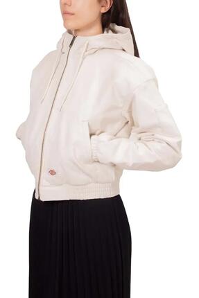 Veste matelassée - sportswear - Femme - à capuche, coupe regular - Kaki/beige