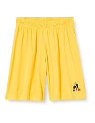 Le Coq Sportif Short Match Enfant N°1 - Jaune, 12 Ans