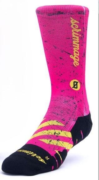 Calzini unisex Scrimmage Fitness under construction Fuxia Taglia M (39-44) 2/3