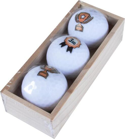 Coffret Cadeau Balles de Golf 3ème Prix 3 Balles en Boîte