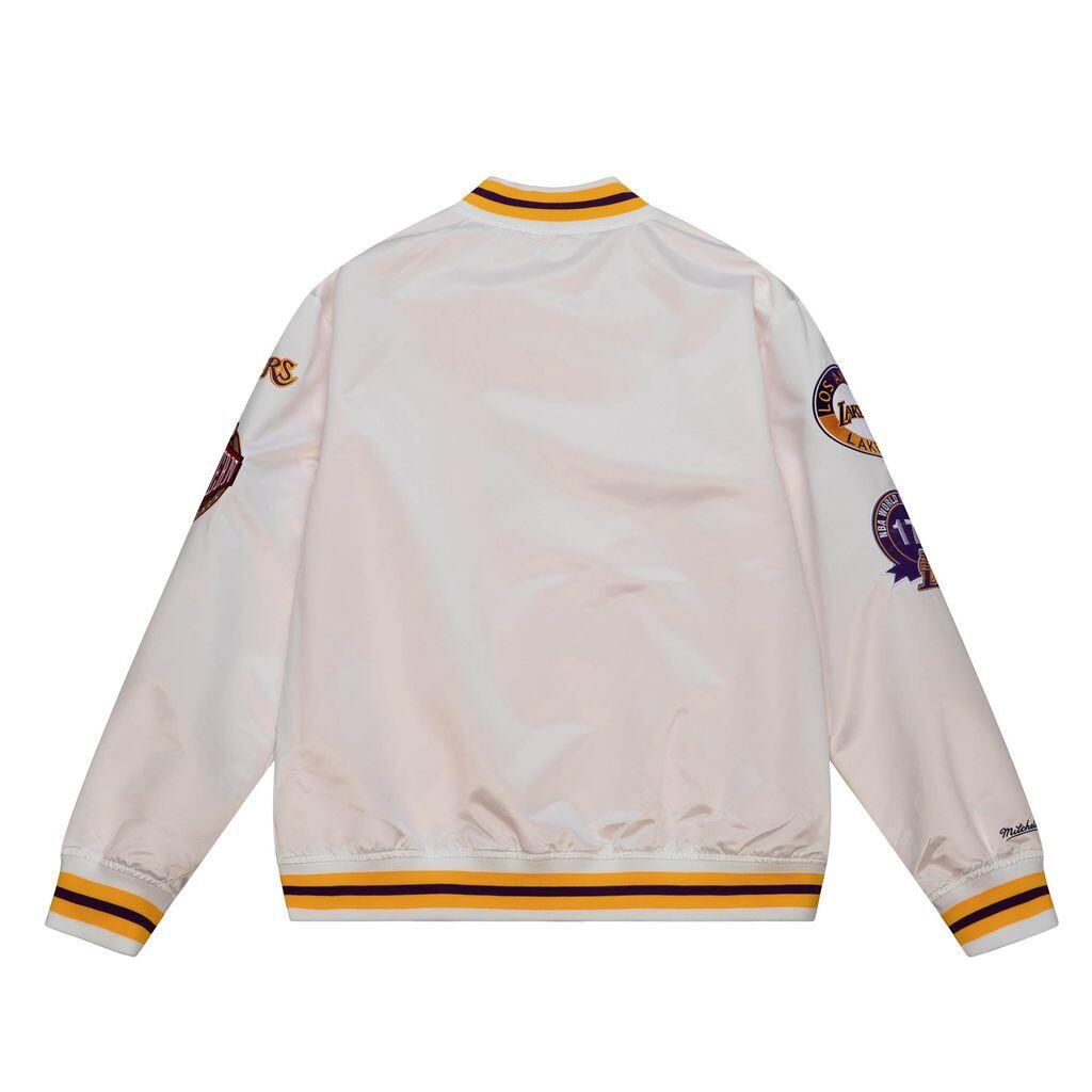 Chaqueta ligera de satén Los Angeles Lakers M&N City Collection 2/5