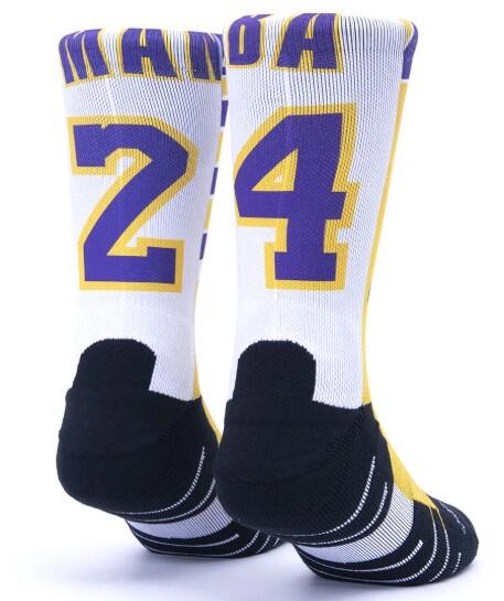 Calzini unisex Scrimmage basket Jersey Mamba White Taglia L (44-48) 2/2