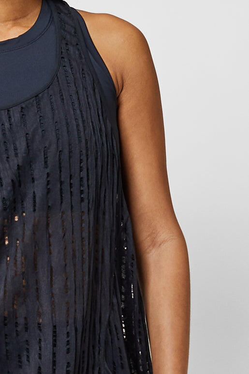 Lightweight Loose T Back Vest Black 4/4