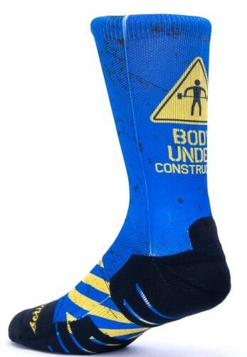 Calzini unisex Scrimmage Fitness under construction Blau Taglia S (35-39) 2/3