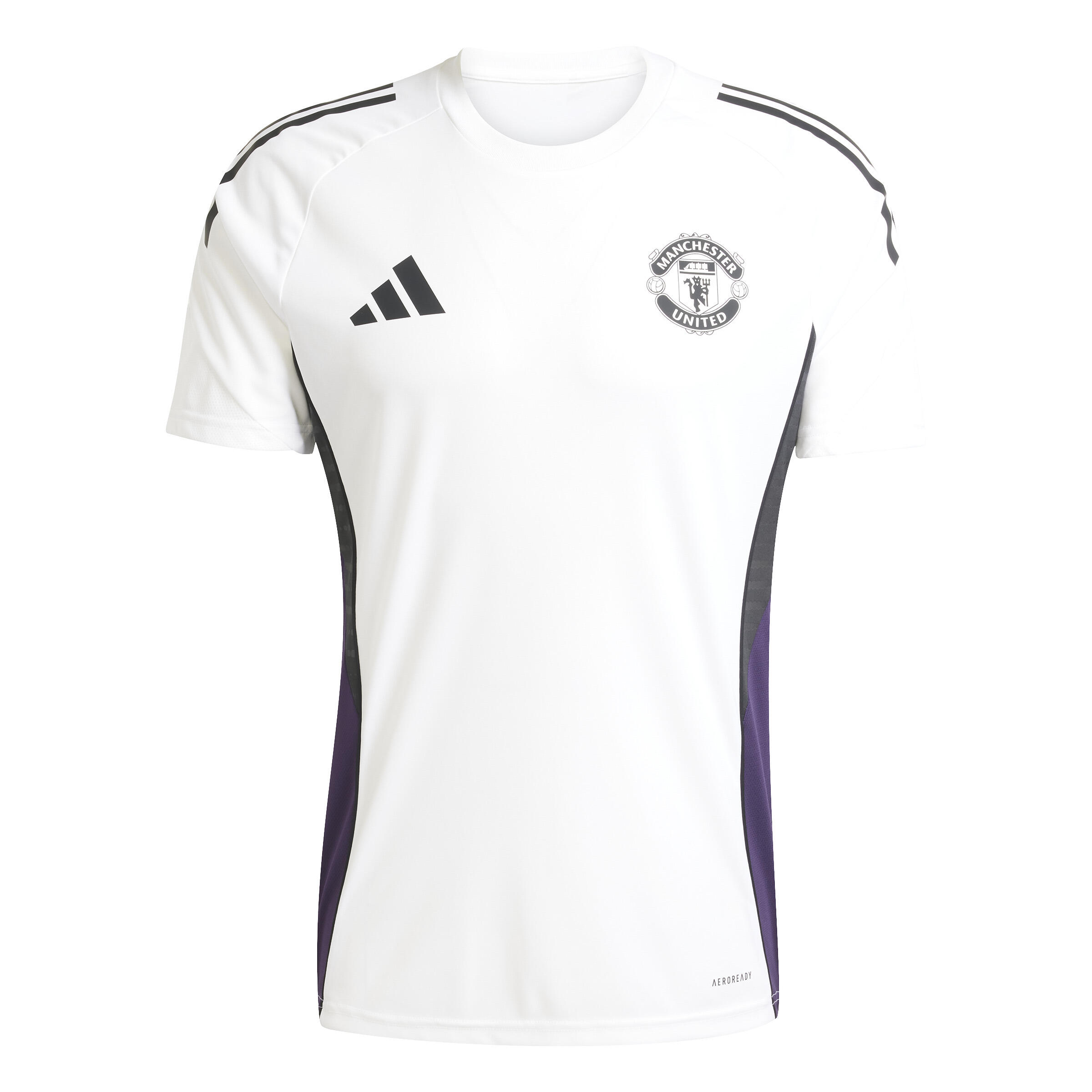 Adidas - Maillot D'Entraînement Manchester United 2025/26 - Maillot Manches Courtes - Blanc - Decathlon