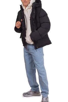 Giubbotto uomo Glacier imbottito con cappuccio e logo