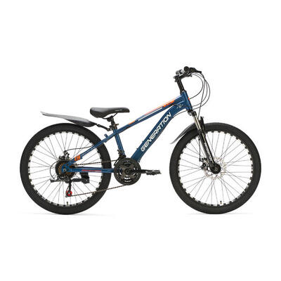 Generation M-760 mountainbike 24 pollici – Blu con parafanghi