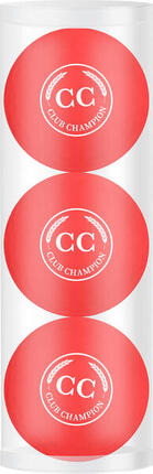 Coffret cadeau balles de golf Club Champion 3 Balls Rouge