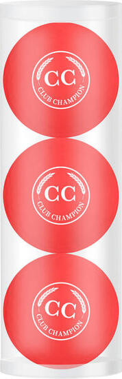 Coffret cadeau balles de golf Club Champion 3 Balls Rouge