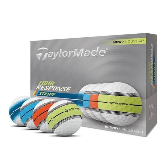 Lot de balles de golf Taylormade Tour Response Stripe