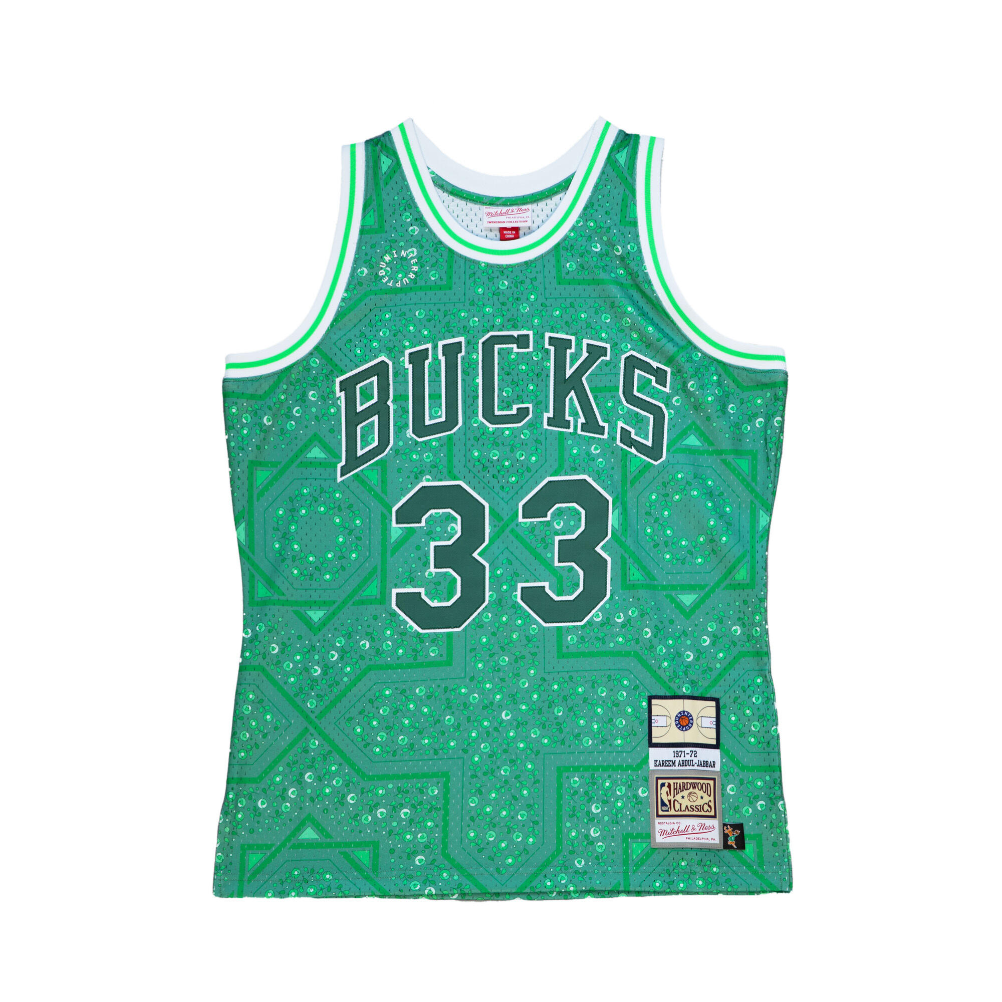 MITCHELL & NESS Milwaukee Bucks NBA Jersey Kareem Abdul-Jabbar