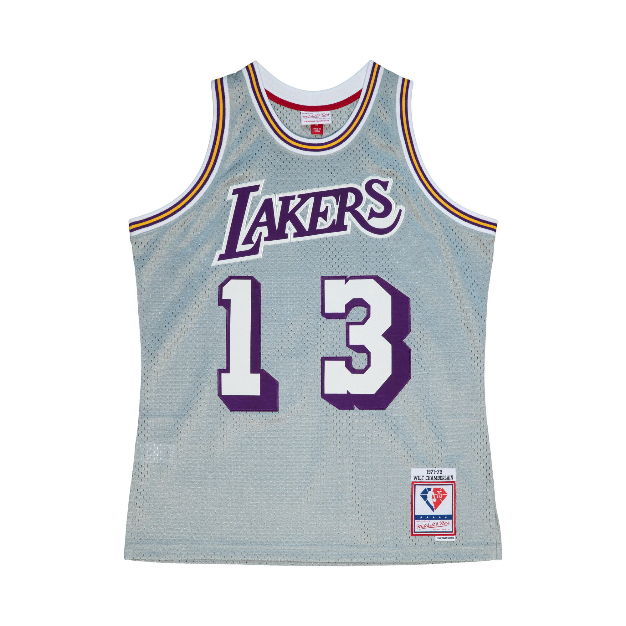 MITCHELL & NESS Los Angeles Lakers NBA Jersey Wilt Chamberlain 75th NBA