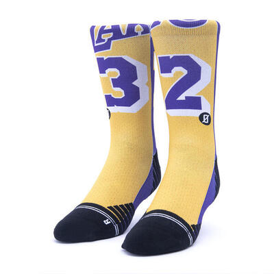 Calzini unisex Scrimmage basket Jersey Magic Yellow-Violet Taglia S (35-39)