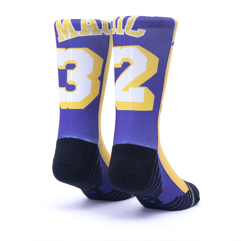 Calzini unisex Scrimmage basket Jersey Magic Yellow-Violet Taglia L (44-48) 2/2