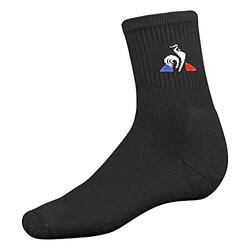 Chaussettes de tennis Le Coq Sportif N°1 pour homme, noires, taille 39-42