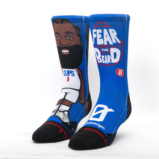 Calza unisex Scrimmage basket Fear The Beard Blue Taglia M (39-44)