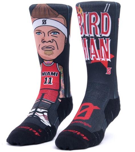 Calzini unisex Scrimmage Stampa basket Birdman Black Taglia M (39-44) 1/2