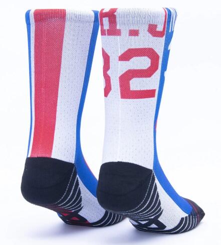 Calzini Scrimmage unisex basket Jersey DrJ Sky blue-Whate Taglia L (44-48) 2/2