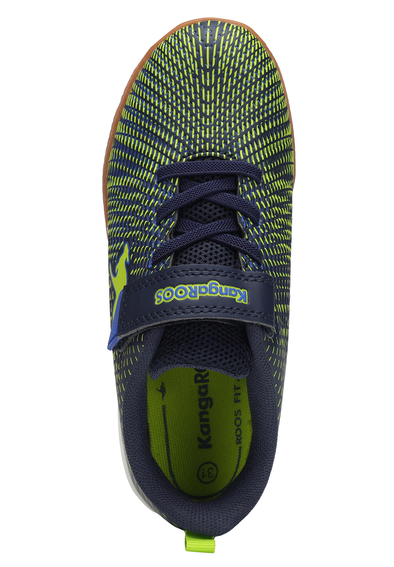 KangaROOS K5-HOVER EV Sneaker Kinder Schuhe Unisex 10991 000 4054 Navy/Lime 6/7