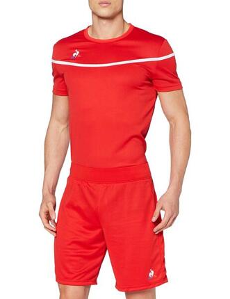 Le Coq Sportif N°2 Short Match Pur Rouge pour Homme, Taille XL