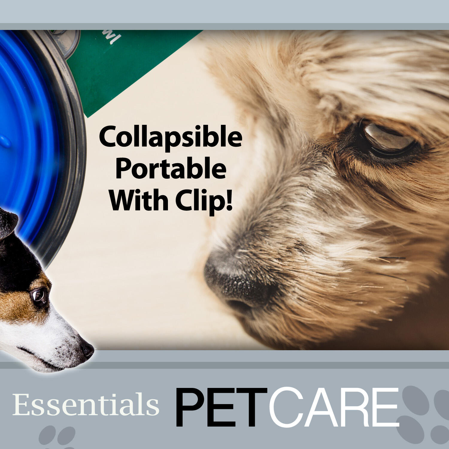Crufts Collapsible Anti Gulp Travel Pet Food Bowl, 1 Litre 4/7
