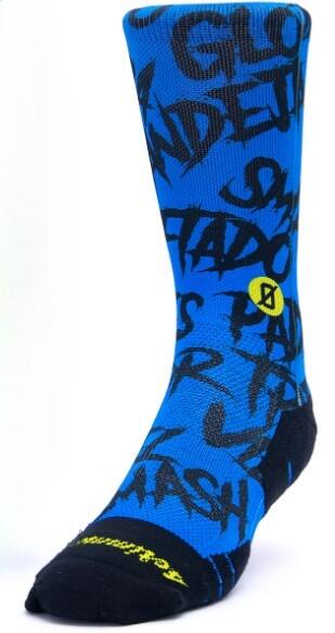 Calzini unisex Scrimmage Angry Ball calze da Padel Blu Taglia S (35-39) 3/3