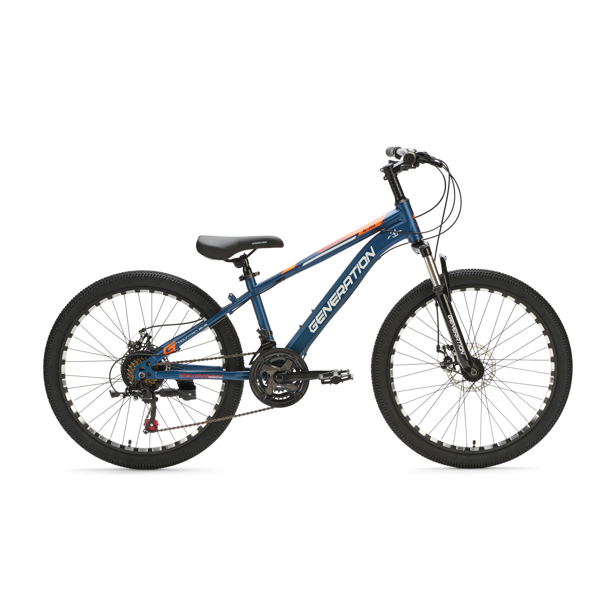 Generation - Generation M-760 Vtt 24 Pouces – Bleu - Vélo Enfant - Bleu - 24" - Decathlon