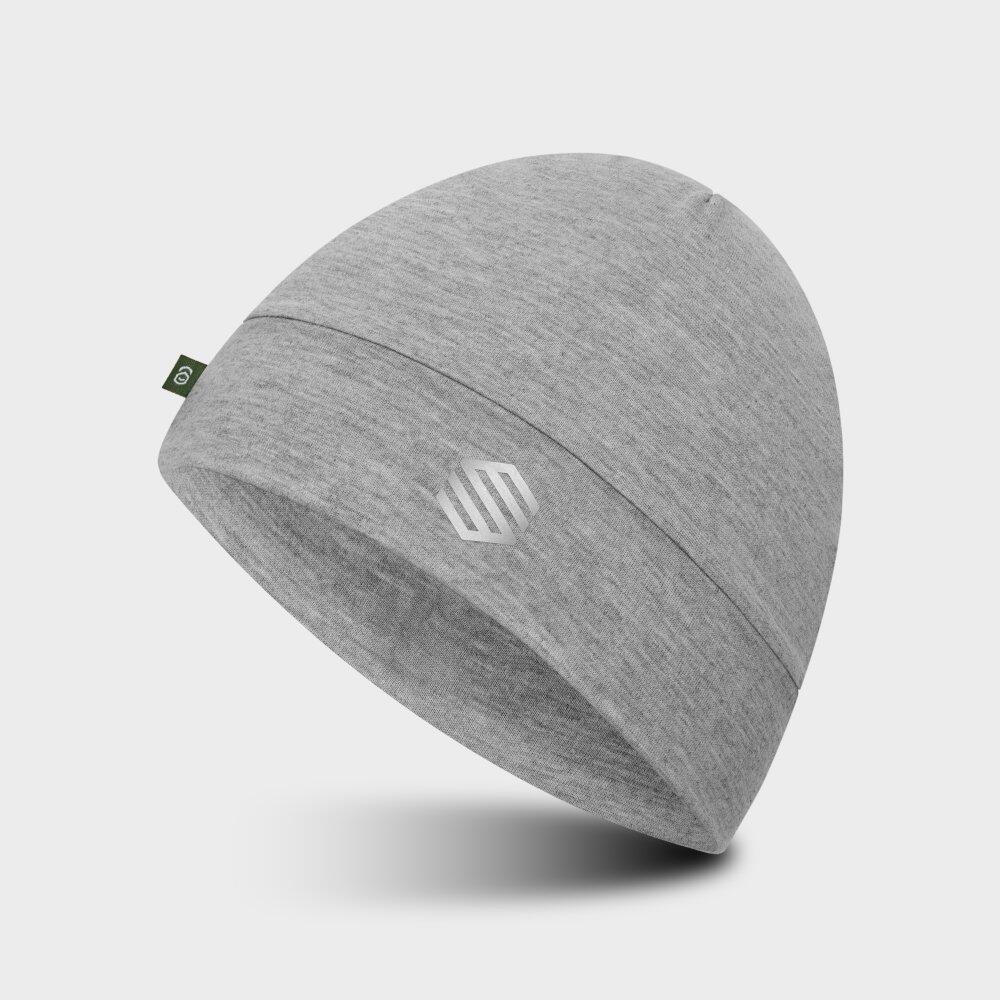 Bonnet running Helios Mélange Gray unisexe léger respirant 4/7