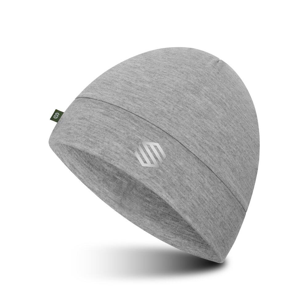 SIROKO Běžecká beanie čepice Helios Melange Gray Šedá