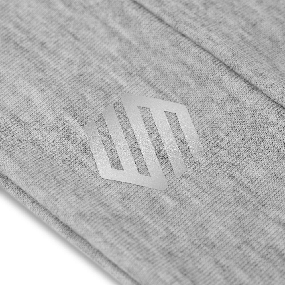 Men & Women Fitness Running beanie hat Helios Melange Gray Grey 3/7