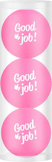 Coffret cadeau balles de golf Good Job! 3 Boules Rose