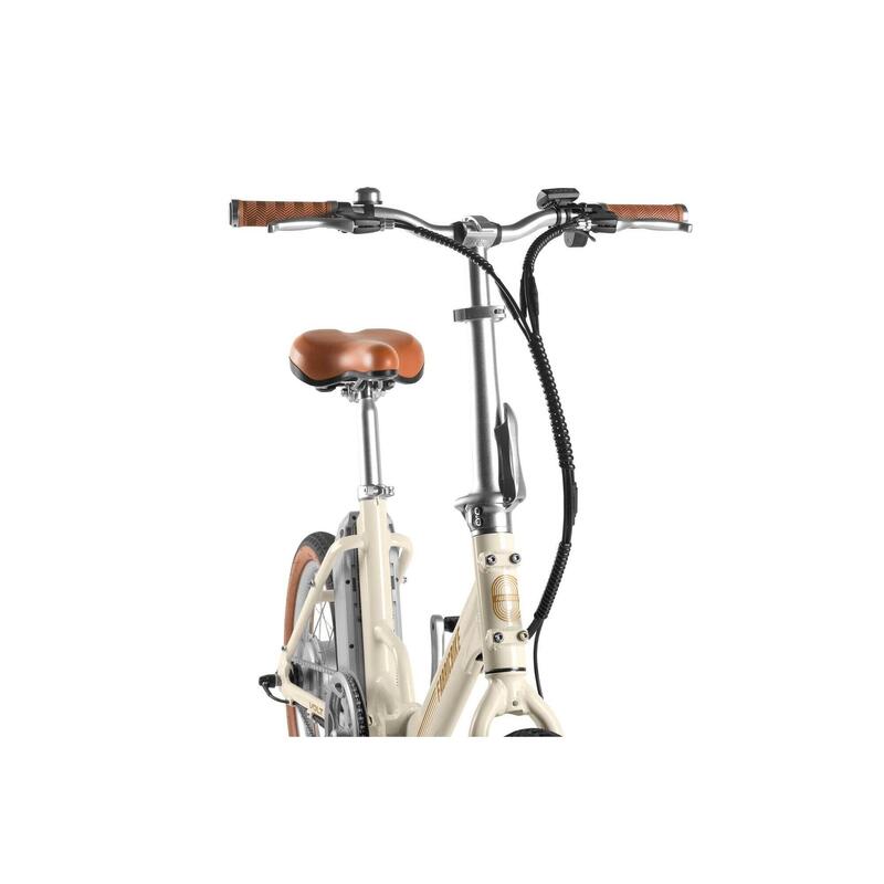 Bicicletă electrică pliabilă Fabricbike Volt - 20", aluminiu. Beige Plus