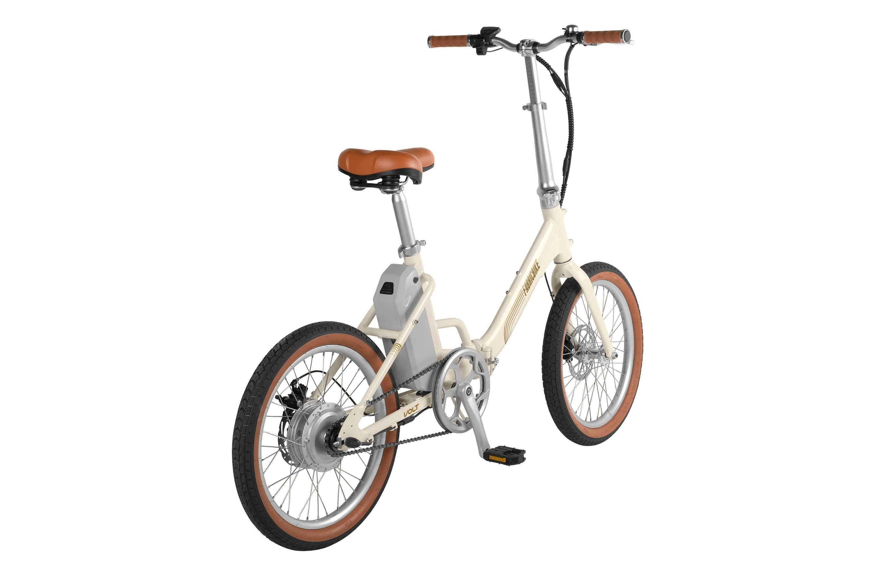 Fabricbike Volt - Vélo électrique pliable 20" Aluminium. Beige 2/7