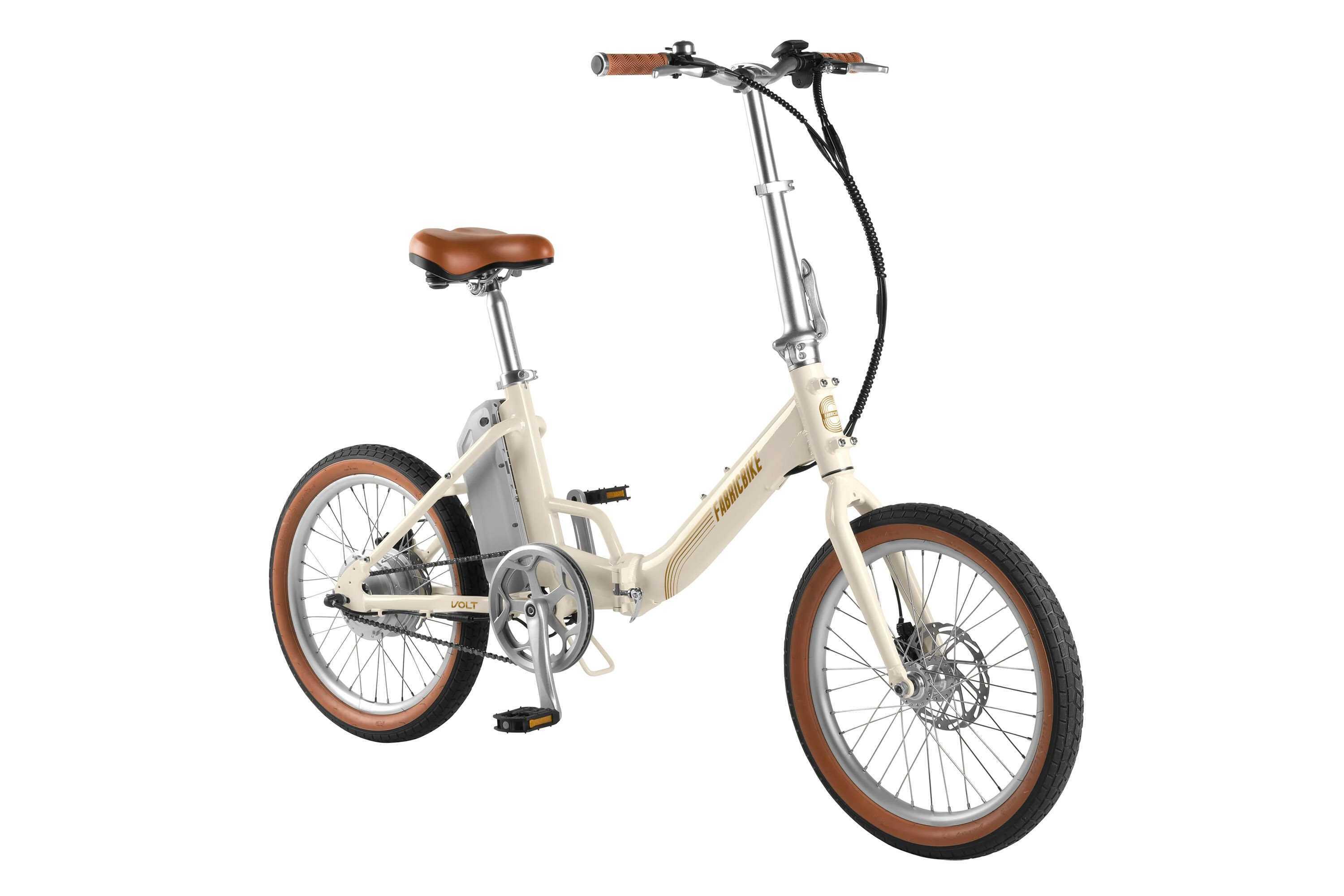 Fabricbike Volt - Vélo électrique pliable 20" Aluminium. Beige 3/7