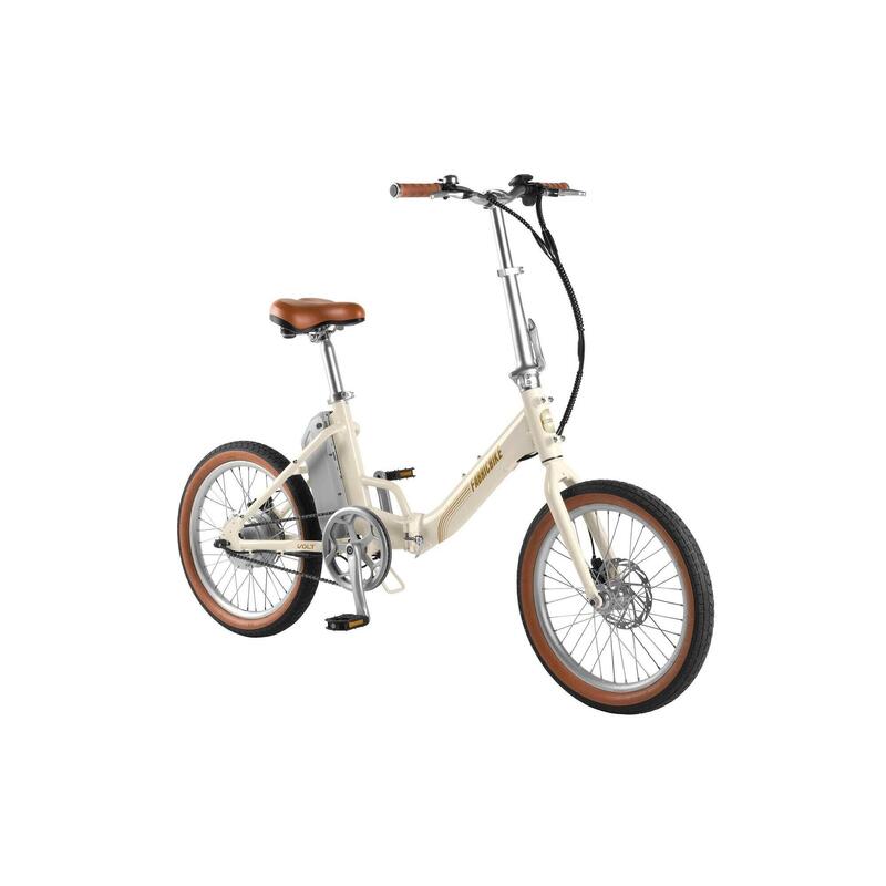 Bicicletă electrică pliabilă Fabricbike Volt - 20", aluminiu. Beige