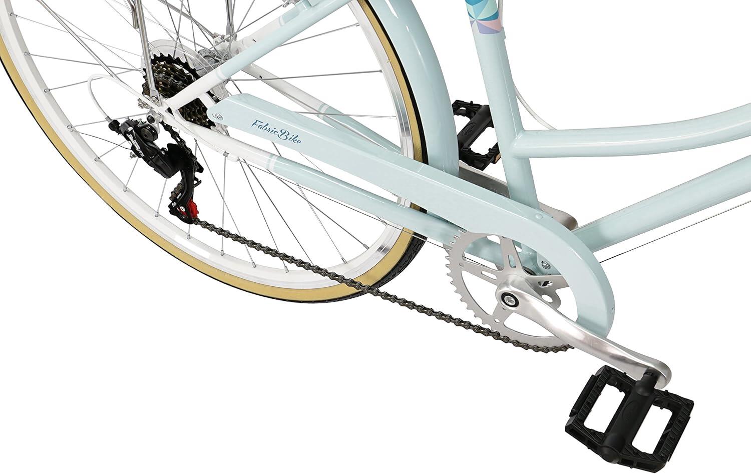 FabricBike Step City - Omafiets voor dames, Shimano 7-versnellingen. Sky Blue 4/5
